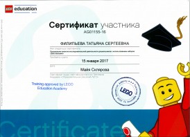 Сертификат о прохождении курса "Организация проектной деятельности дошкольников с использованием LEGO Education", фото 11